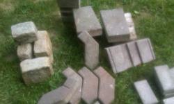 ~ Uni-Lock Bricks - $1-$4/brick sufficient to make a 50' x 30' Patio entertainment area, patio with steps, steps, stone path, barbecue area, entertainment area around pool; carport, etc., etc., many other uses
~ Cobblestone Bricks - $2/Brick ? great for