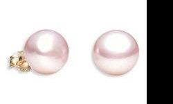 Pearlyta 14k Gold Pink Cultured Freshwater Pearl Stud Earrings 11.5-12mm
Adorn your ears with the timeless tradition of pearl earrings. Often considered good luck, Pearls have been worn as jewelry for almost 1,000 years. Our 11.5-12MM Pink Fresh Water