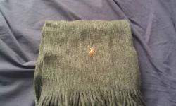 Not heavy used polo scarf. Authentic scarf. Grey color. Wool This ad was posted with the eBay Classifieds mobile app.