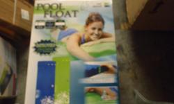 POOL FLOAT ULTRA COMFORT , SMOOTH SOFT TOP SURFACE WITH WAVY GROOVES THROUGHOUT ALSO ON PILLOW FOR EXTRA COMFORT, RESISTANT TO ELEMENTS,POOL FLOAT IS UV,CHLORINE,MOLD AND MILDEW RESISTANT 2 1/4" THICKNESS,