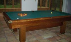 Looking for a beautiful like new Pool Table, I have one! I have attached some picture of my slate pool table. Manufactured by Brunswick, it is regulation size, 8 feet long x 4.5 feet wide. It is in perfect, like new condition. I am asking $550.00 for the
