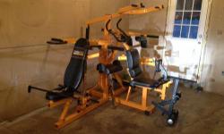 Powertec Workbench Multi System (WB-MS13) Yellow...
If interested Please Call (315) 534-2623
The Powertec Workbench Multi System is a complete leverage home gym. This three-station system provides dozens of the best free weight exercises to build the
