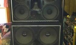 State of the Art Complete Professional DJ Sound System. Community Speakers the MOTHERLOAD four boxes 8 -15" subs 8 - 12" mid-base with horns and tweeters. Carver 1800 watt amp. Pro Gemini mixing board, Pro Gemini dual cd player, Pro wireless mic system.