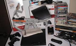 All of your gaming needs in one fell swoop. Everything you need to have years and years of gaming fun.
Here is what you get for way less than 1/2 retail price!
120GB Playstation 3 Console system
2 (Two) Dual Shock 3 PS3 Controllers
1 PS3 Bluetooth
