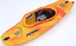 PYRANHA S6 200 WHITEWATER KAYAK
L 200cm / 6'7"
Vol 200lts / 52.8gals
Weight 14.8kgs / 32.5lbs
Paddler Weight 70kgs / 154lbs - 100kgs / 220lbs
I am selling my Pyranha S6 200. It's in great shape as is has been an extra for a long time now. It's had little