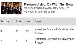 Selling 1 to 2 tickets for Queen of the Night in NYC October 25, 2014 at face value: $195!!