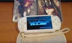 Rare Collectors Edition Ceramic White Sony PSP-1000
( White PSP 1000's were not released in the USA ) - Imported from Japan -
This PSP is in great condition, showing virtually no wear, the screen is scratch free and the back is clean as well.
Includes the