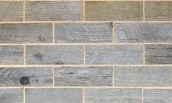 sold by the case at homedepot.com our barnwood tiles comein both reclaimed and distressed... Order today and install with NO GROUT and you use construction adhesive to apply our tile to any smooth surface....
thats it and thats all
Leave reclaimed barn