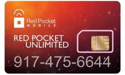 BRAND NEW RED POCKET MOBILE STARTER KIT/SIM CARD
THIS IS ONLY FOR THE SIM CARD, NOT THE MONTHLY PLAN / MUST ADD $$$ TO START ANY OF THE PLANS).
Compatible with all at&t iPhones (2G, 3G, 3GS, 4, 4S), any at&t phone, or any unlocked GSM phone (at&t,
