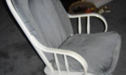 REDUCED PRICE FOR QUICK SALE...WAS$149..NOW $49
ANTIQUE WHITE WOOD SLEIGH STYLE
NURSERY GLIDER/ROCKER.
GENTLY USED. FABULOUS IN THE NURSERY
AND/OR FOR RELAXED READING.
PICK UP ONLY.
PLEASE REPLY WITH PHONE # & LOCATION