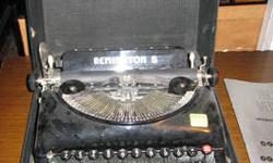 This an antique Remington Rand 5 Portable Typewriter in working condition. It comes with its original carrying case and booklet. This will need a new ink ribbon.
$150 or best offer
Call if interested to make arrangements to see this. This is available for