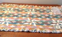 Rug - Cotton Dhurrie
Handloomed in India
100% Cotton
22" x 38"
Amish Star Pattern - Reversible
Clean, New, Never Used