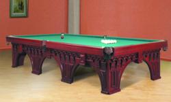 Pictures show different variations of the table. Please email us or call at 224-628-2921 with your questions about the table before you place your bid !
Thank you.
Baltic Billiards, Inc.
This is a flagship of our classic collection billiard tables. Here