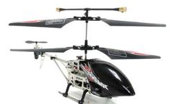 For sale is one (1) SABERÂ­Â® 3.5CH GYRO METAL IR HELICOPTER
IT FLIES FORWARD, BACKWARD, UP, DOWN, LEFT, RIGHT AND HOVERS!
- Grab the controls and get ready to fly and soar through the sky like never before with the GYRO Metal Saber 3.5CH Electric RTF RC