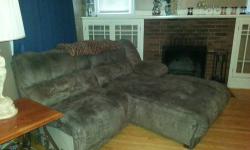 great condition, needs a good home .. only Four years old.. We are moving don't and want to put in into storage... Please contact me if interested.. it has two reclining chairs, and a day bed. If all put together it is a L shaped Sectional