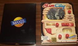 The City Simulator by Will Wright and Daniel Goldman. Released Oct. 3, 1989
Disk #1 and Disk #2 -- 5.25" floppy
All literature and disks in excellent condition:
SimCity System Card with warning: DON'T LOSE THE RED PIECE OF PAPER!!
SimCity RED PIECE OF