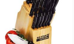 SIX STAR 20+ PIECE KNIFE SET - KNIFE BLOCK INCLUDED - $35 (Clinton or Otego)
SIX STAR 20+ PIECE KNIFE SET
KNIFE BLOCK INCLUDED
You can see the original advertisement, and instructions VIDEO for us here.