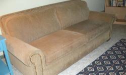 sofa sleeper 83" Beige tweed excellent condition
