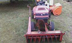snowblower attachment for riding lawn tractor asking 250.00 obo also willing to trade for something equal to worth...call Ray @ 1-315-778-6236....