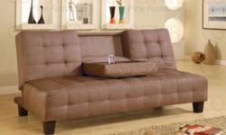 Free shipping within the 5 boroughs of NYC ONLY!
All other areas must email or call us for a freight quote.
TOLL FREE 1-877-336-1144
Description:
Tan Color Microfiber sofa bed serves for many purposes. Use as a sofa to seat guest comfortably or as a bed.