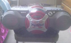 i awesome sony xplod boombox , bass is awesome and you would love to own this. contact me at ( [email removed]