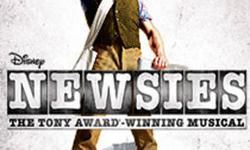 For sale: Two spectacular tickets to Disney's new show "Newsies", playing at the Nederlander Theatre on Broadway, for Saturday, May 25, 2013 at 8:00 PM. These tickets are being sold at face value, for $190 each. If interested, please e-mail me at [email
