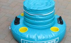 SportStuff Inflatable Floating Cooler
This is an accessory that came with the Cabana Islander. I used it once. There are no holes, holds air perfectly!
Features:
-Molded PVC Comfort Grip Handles
-PVC Bladder
-Heat Sealed Seams
-Safety Valves
-Reinforced