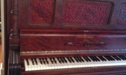 Beautiful collectible antique Steinway & Son Antique Piano made In 1892 London New York Hamburg. Model number is 73236. The piano is in great working condition. The piano measures 57" high, 57" wide, and 29" deep.
All items come from a smoke and pet free