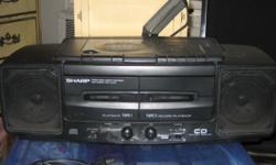 portable Stereo/CD/dual Cassette/Radio - Sharp - $70 (elmhurst, queens)
Description:
Almost New!
excellent condition!
dual cassette
CD player on top
radio