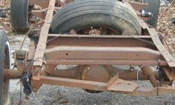 This is a straight axle frame with gas tank and spare tire. It is solid. surface rust. Never been hit. it has 114" wheelbase. My phone numbers are 631-667-9598 or 631-921-1896.
