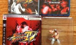 For Sale
Street Fighter IV: Collector's Edition Sony Playstation 3
$50 Obo
Adult Owned never used
The collector's edition includes:
- CD Soundtrack
- Blu-Ray Movie Disc
- Game Disc
- Ryu Figurine
- Collector's Hint Book
- Playstation Network Voucher for 5