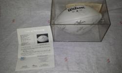 Adriatic Gold Buyers Inc. Has a huge collection of sporting collectibles, autographed and certified by JSA!
Certificate Number: Y16523
Signer: The Steel Curtain
Field: Football
Description: Multi-Signed Football
Manufacturer: Wilson (USA)
Type: Official