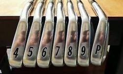 selling a 4-pw set of titleist 714 CB irons. played 7 rounds with them and are in mint condition. selling them becuase i need the money.