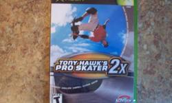 Tony Hawk's Pro Skater 2X for Xbox video game consoles with "NTSC" designation.
New and Unused in Sealed Package.
Rated for Teen.
24 levels, 5 exclusive new levels plus all the levels from Tony Hawk's Pro Skater 1 & 2. "The next level in skateboarding."