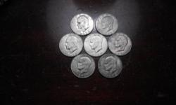 SEVEN 1972 Eisehower dollar coins asking $15.00 for all seven coins
