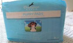 These are excellent for puppies.
You can also use them around the cat litter box area to absorb
Training Pads: 4 bags of 5 counts equals to 20 pads.
Training Pads: 1 bags of 14 pads.
total 34 pads in total
one missing in one of the bags. total 34 pads in