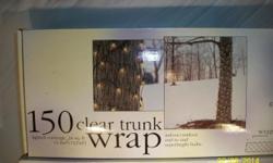 Clear, Tree Trunk Wrap Lights.
1-Box = $3.oo *OR* all 4-Boxes = $10.oo
Pick-Up Irondequoit, NY 14622