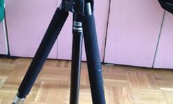 Tripod for Camera or Video camera made by Davis & Sanford Magnum in good working condition. Stands with legs fully extended at 52". Cash Only. Pick Up Only. Midtown West.