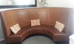 Two 2 brown half moon booths good for commercial restaurant or store front.
Total Retail $4000 email me for more pictures or specs. Buyer must pick up merchandise or add $400 for on site delivery in the Tri State area
Dimensions: 92" in full length 41"