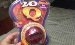 The 20Q is unopened
It is red colored
My daughter would like to sell it since she laready has one she uses
It works on the try me so the battery is still good
I replaced the battery in the keyboard and it works great
Pick-up only
would make great