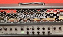 Used, one owner, NEVER gigged. Mint condition.
All-tube 50W amp head offering a vast range of tones, with a user-friendly bias section to swap tubes quickly and easily.
The Randall RT503H tube amp head from the RT series is an extremely flexible, all-tube