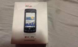 Used verizon wireless L G ally with google 3G smart phone in great shape only used for a few months. 45.00 obo .
