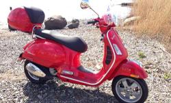 This is my gorgeous 2008 Vespa GTS 250, it has 3700 miles on it and is in pristine showroom condition...not a scratch, dent or any sign of wear! This scooter has been my summer toy and has been cared for and maintained like an exotic sports car! Driven