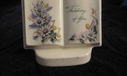 Vintage Books of Remembrance (Thinking of You) Royal Windsor porcelain planter, 6" by 3", very good condition