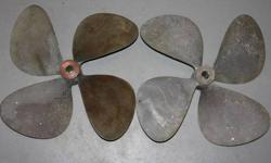 This set of Used Bronze Counter-rotating Propellers is in Very Good condition.
If these don't fit your ship (or you don't have one), these props could be used for Decoration at a nautical themed establishment, either as-is, or polished up. Or used for