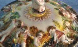 Vintage Capodimonte Italy Handpainted Embossed Cherubs Porcelain Dish.Great condition no cracks. Belonged to my grandmother looking for someone to appreciate it again.
This ad was posted with the eBay Classifieds mobile app.