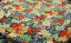 The pictured polished cotton tablecloth is circa 1940/1950. It is in excellent condition and measures 51 inches by 35 inches. Also available are damask, cotton, cross-stitch and game(good for bridge, canasta, and mah jong)tablecloths. There are round,