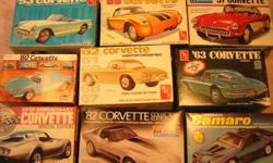 For sale Corvette Camaro vintage plastic model kits in their origional boxes with all parts unbuilt but not sealed. They are from the 70's.
Asking 49.00 OBO.
Thanks for looking.