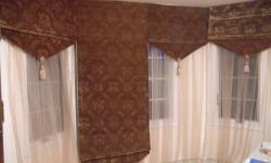 These curtains are from the 1940s or 1950s and HAVE NEVER BEEN USED.
They are white sheer and are 82" wide and 36" long. They sell for $20.
THERE ARE NO OTHER CURTAINS AVAILABLE.