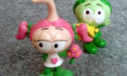 You are looking at a set of two vintage Snork figures. Both the pieces are in good condition; however, there are minor marks, scratches, and fading to be expected with toys of this age (1983). I believe their names are Tooter (green) and Casey (pink).